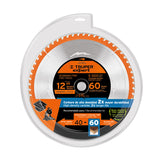DISCO SIERRA 12' PARA MADERA, 60 DIENTES CENTRO 1', EXPERT