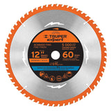 DISCO SIERRA 12' PARA MADERA, 60 DIENTES CENTRO 1', EXPERT