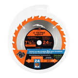 DISCO SIERRA 7-1/4' P/MADERA, 24 DIENTES CENTRO 5/8', EXPERT