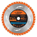 DISCO SIERRA 7-1/4' P/MADERA, 40 DIENTES CENTRO 5/8', EXPERT