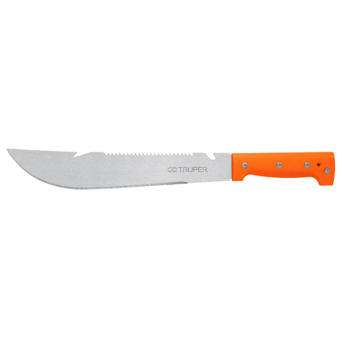 MACHETE RAMBO 12" CACHA NARANJA