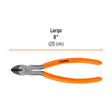 PINZA CORTE DIAGONAL 8", MANGO DE VINIL