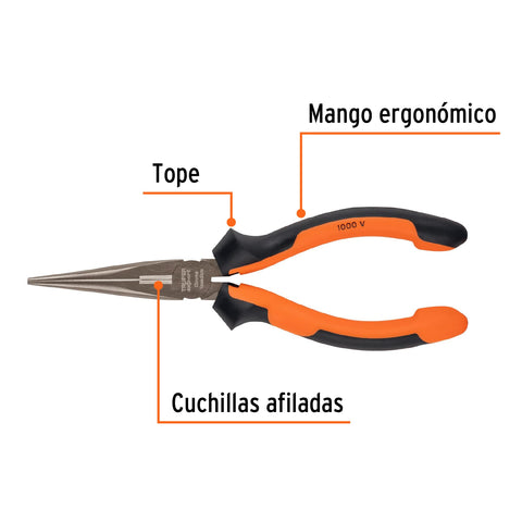 PINZA PUNTA Y CORTE 7", MGO COMFORT GRIP