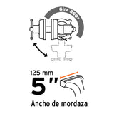 TORNILLO D/BANCO IND ACERO CAPACIDAD 5'