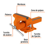 TORNILLO DE BANCO 8' TIPO EUROPEO DE HIERRO NODULAR, TRUPER