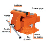 TORNILLO D/BANCO IND ACERO CAPACIDAD 8'