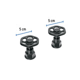 JUEGO DE 2 MANERALES PARA MEZCLADORA, VOLANTE, NEGRO, TUBIG