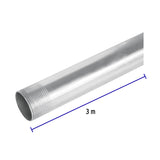 TUBO 1-1/4 DE ACERO GALVANIZADO 3M PARA PARED GRUEGA