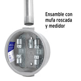 TUBO 1-1/4 DE ACERO GALVANIZADO 3M PARA PARED GRUEGA