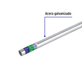 TUBO CONDUIT 1/2" GALVANIZADO 3MTR PARED DELGADA ET. VERDE