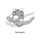 BLISTER 2 TERMINALES PARA BATERIA DESCONEXION RAPIDA, TRUPER