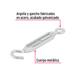 TENSOR ZINC,1/4',GANCHO-ARGOLLA