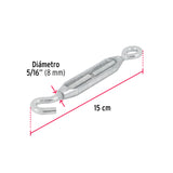 TENSOR ZINC,5/16',GANCHO-ARGOLLA