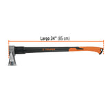HACHA PARA RAJAR MADERA 4.5 LB, MANGO FIBRA DE VIDRIO TRUPER