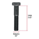 TORNILLO DE ACERO, GRADO 5, 1/2 X 2 1/2" POR PIEZA