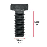 TORNILLO DE ACERO, GRADO 5, 1/2 X 1 1/4" POR PIEZA