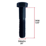 TORNILLO DE ACERO, GRADO 5, 1/4 X 1 1/4" CAJA C/100 PZAS