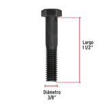 TORNILLO DE ACERO, GRADO 5, 3/8 X 1 1/2" CAJA C/70 PZAS