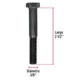 TORNILLO DE ACERO, GRADO 5, 3/8 X 2 1/2" POR PIEZA