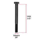 TORNILLO DE ACERO, GRADO 5, 3/8 X 3 1/2" CAJA C/30 PZAS