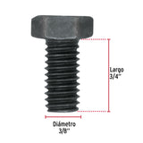 TORNILLO DE ACERO, GRADO 5, 3/8 X 3/4" POR PIEZA