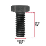 TORNILLO DE ACERO, GRADO 5, 5/16 X 3/4" POR PIEZA