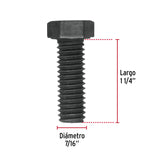 TORNILLO DE ACERO, GRADO 5, 7/16 X 1 1/4" POR PIEZA