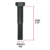 TORNILLO DE ACERO, GRADO 5, 7/16 X 2 1/2" POR PIEZA