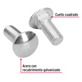 TORNILLO COCHE GALVANIZADO, 1/2 X 1 1/4" POR PIEZA