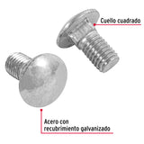 TORNILLO COCHE GALVANIZADO, 1/2 X 1" POR PIEZA