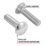 TORNILLO COCHE GALVANIZADO, 1/2 X 2" POR PIEZA