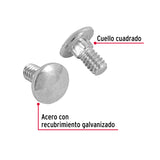 TORNILLO COCHE GALVANIZADO, 1/4 X 1/2" POR PIEZA