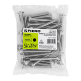 TORNILLOP 3/8" X 3-1/2" TIPO COCHE, FIERO BOLSA C/30 PIEZAS