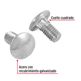 TORNILLO COCHE GALVANIZADO, 3/8 X 3/4" POR PIEZA