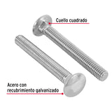 TORNILLO COCHE GALVANIZADO, 3/8 X 3" POR PIEZA