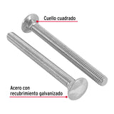 TORNILLO COCHE GALVANIZADO, 3/8 X 4" POR PIEZA