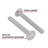 TORNILLO COCHE GALVANIZADO, 5/16 X 2 1/2" POR CAJA C/60 PZAS