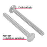 TORNILLO COCHE GALVANIZADO, 5/16 X 3 1/2" POR CAJA C/50 PZAS