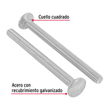 TORNILLO COCHE GALVANIZADO, 5/16 X 4" POR CAJA C/50 PZAS