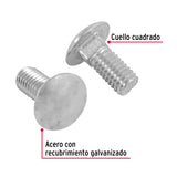 TORNILLO COCHE GALVANIZADO, 7/16 X 1" POR PIEZA