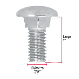 TORNILLO COCHE GALVANIZADO, 7/16 X 1" POR PIEZA