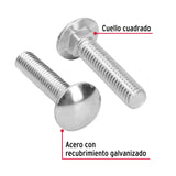 TORNILLO COCHE GALVANIZADO, 7/16 X 2" POR PIEZA