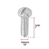 TORNILLO ESTUFA 1/4 X 1' POR PIEZA