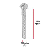 TORNILLO ESTUFA 1/4 X 2 1/2' CAJA C50 PZAS