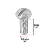 TORNILLO ESTUFA 1/4 X 3/4' CAJA C/150 PZAS