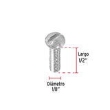 TORNILLO 1/8 X 1/2 TIPO ESTUFA BOLSA C/700 PZ, FIERO