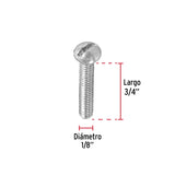 TORNILLO ESTUFA 1/8 X 3/4" POR PIEZA