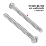 TORNILLO ESTUFA 3/16 X 2 1/2' CAJA C/100 PZAS