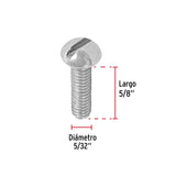 TORNILLO 5/32 X 5/8 TIPO ESTUFA, FIERO C/400PZ, POR BOLSA