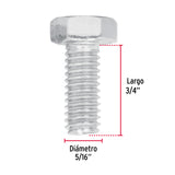 TORNILLO MÁQUINA GALVANIZADO 5/16 X 3/4' CAJA C/80 PZAS